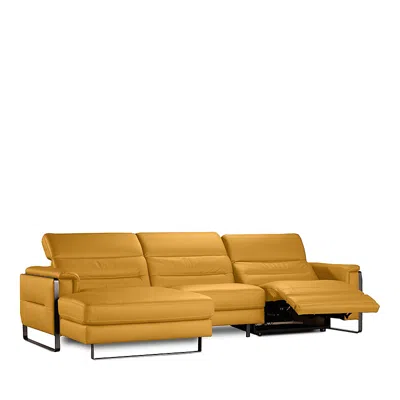 Nicoletti Lucano 3 Piece Power Reclining Leather Sectional