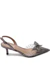 Nicoli 50mm Trudi Crystal-embellished Bow Pumps In Multi