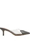 Nicoli 65mm Crystal-embellished Pointed-toe Mules In Black