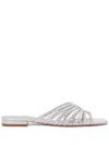 Nicoli Clarissa Slides In Silver