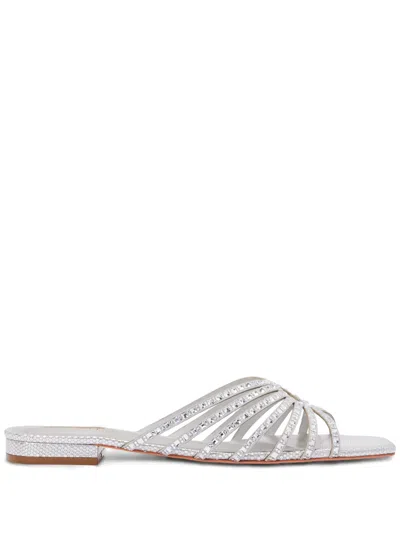 Nicoli Clarissa Slides In Silver