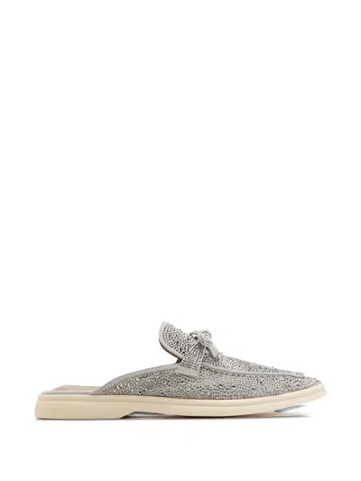 Nicoli Jezelinda Rhinestone Bow-detail Mules In Multi