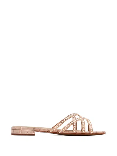 Nicoli Marcil Pearl Embellished Sandals In Multi