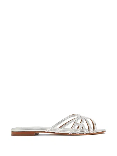 Nicoli Pasqelina Crystal-embellished Sandals In Transparent