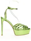 Nicolo' Beretta Green Heidi Heels In Green