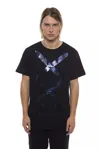 Nicolo Tonetto Round Neck Printed T-shirt In Black