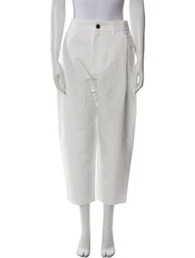 Pre-owned Nico.nico Straight Leg Pants In White