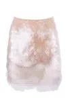 Nidra Devi Sequined Mini Skirt In Clear