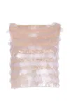 Nidra Devi Sequined Top In Clear