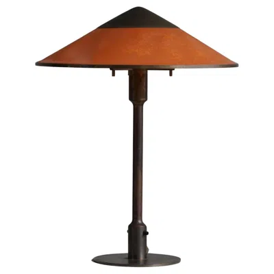 Pre-owned Niels Rasmussen Thykier Danish Modern, Model "t3" Table Lamp By , Made In 1930s In Brown