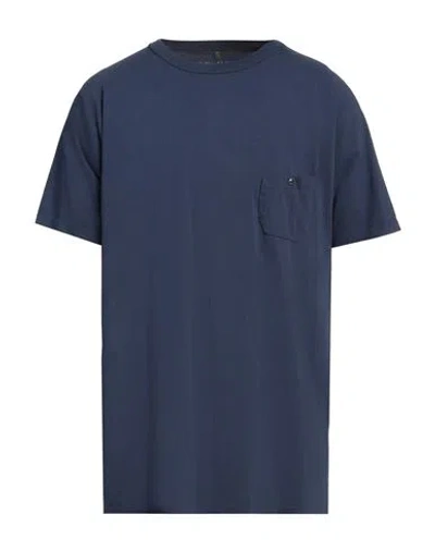 Nigel Cabourn Man T-shirt Blue Size 42 Cotton