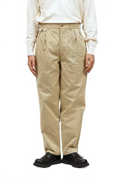 Nigel Cabourn Officer's Pant In Beige In Neutral