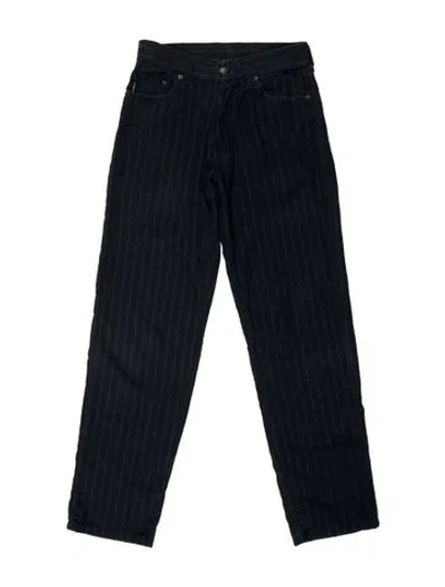 Pre-owned Nigel Cabourn Striped Pants In Blue