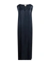 Nigel Preston Woman Maxi Dress Navy Blue Size M Viscose In Navy Blue