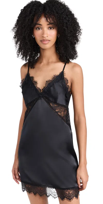 Night Night By Jonathan Simkhai Lucia Slip Dress In Black