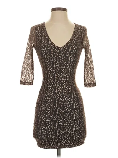 Pre-owned Nightcap Cocktail Dress In Brown