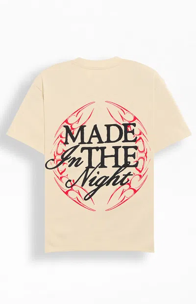 Nightlab Men's Moon T-shirt In Cream In Neutral