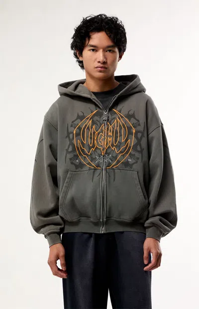 Nightlab Men's X Pacsun Night Star Zip Up Hoodie In Gray