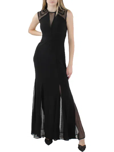 Nightway Womens Sleeveless High Waist Evening Dress In Black