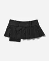 Nii Hai Women S Overpacker Mini Skirt In Black