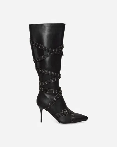 Nii Hai Women S Strappy Boots In Black