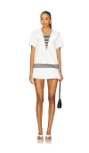 Niihai Captain Dress In White