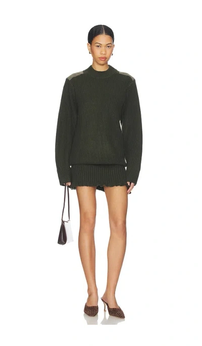 Niihai Command Dress In Green