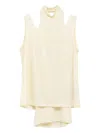 Niihai Double-layered Halter-neck Mini Dress