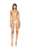 Niihai Fluer Bikini In Gold