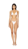 Niihai Lingerie Bikini In White & Blue
