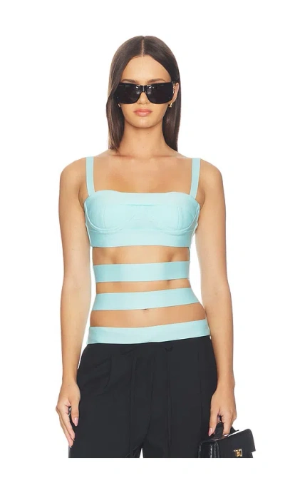 Niihai Sneak Bandage Top In White