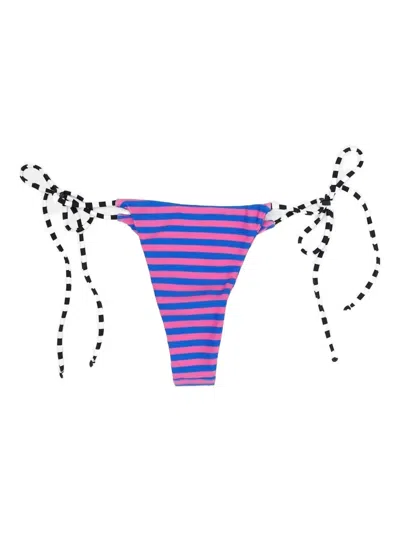 Niihai Striped Tie-side Thong
