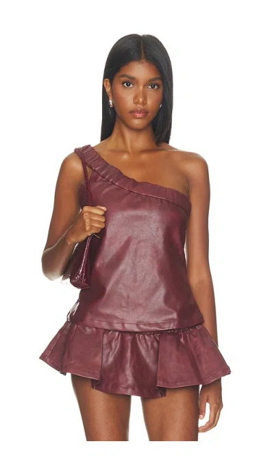 Niihai The Amelia  トップ In Burgundy