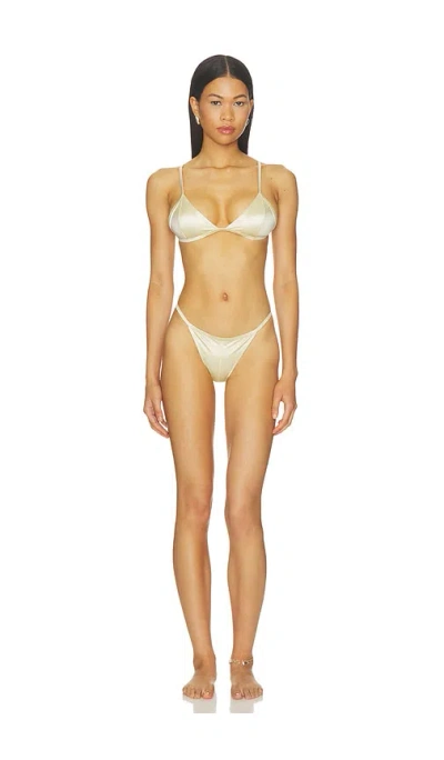 Niihai The Del Satin Bikini In Pearl