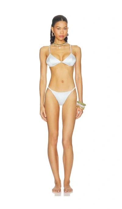 Niihai The Del Satin Bikini In White