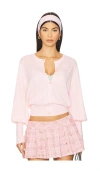Niihai The Long Bubble Cardi In Pink