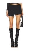 Niihai The Overpacker Mini Skirt In Black