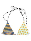 Niihai Triangle Star-print Bikini Top