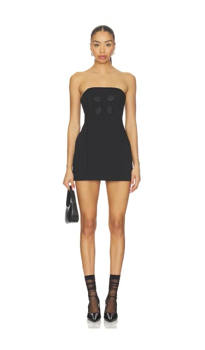 Niihai Wrap Button Up Dress In Black