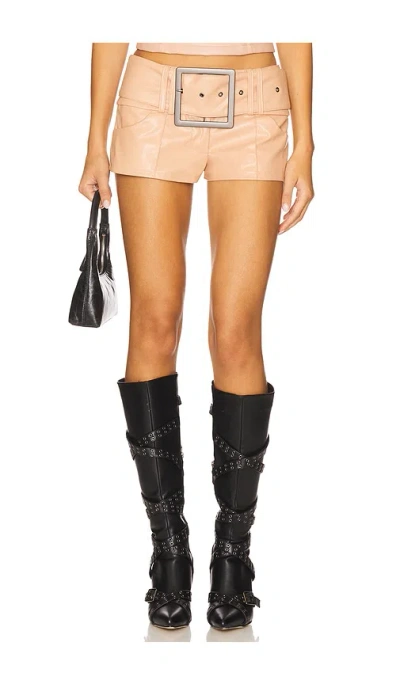 Niihai X Revolve Sandy Moto Shorts In Neutral