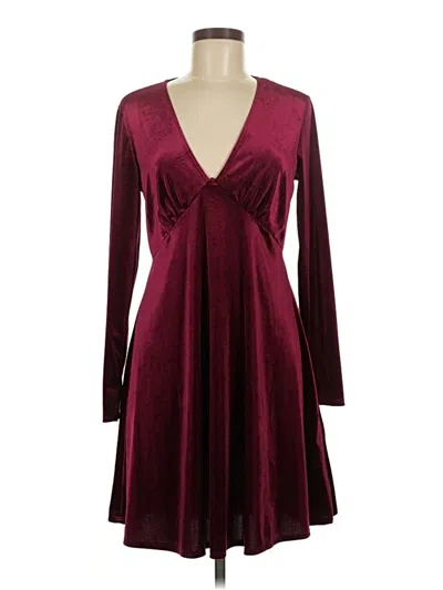 Pre-owned Nik And Nash Cocktail Dress In Burgundy