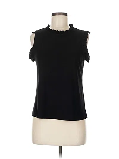 Pre-owned Nik And Nash Sleeveless Blouse In Black