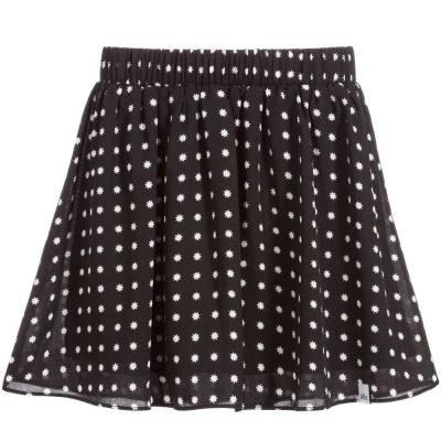 Nik & Nik Kids'  Girls Black Crêpe Chiffon Skirt