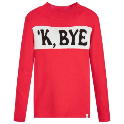 Nik & Nik Kids'  Girls Red 'jolie' Sweater