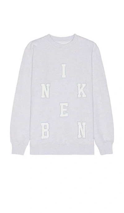 Nikben Abc Crew Sweatshirt In Grey