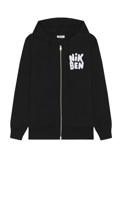 Nikben Hoodie Mit Reissverschluss Core In Black