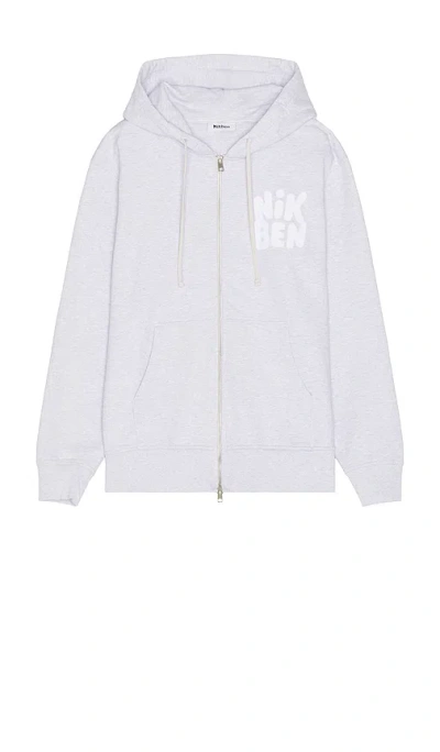 Nikben Hoodie Mit Reissverschluss Core In Grey