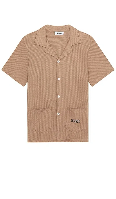 Nikben Waffle Havana Shirt In 卡布奇诺