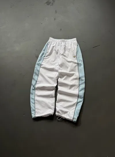 Pre-owned Nike 00s  Vintage Tn Plus Nylon Baggy Parachute Joggers Pants In White