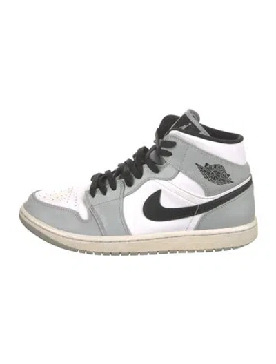 Pre-owned Nike 1 Mid Light Smoke Grey Sneakers In Gray